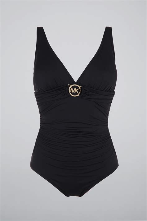 michael kors black one piece swimsuit|Women's Black Swimwear .